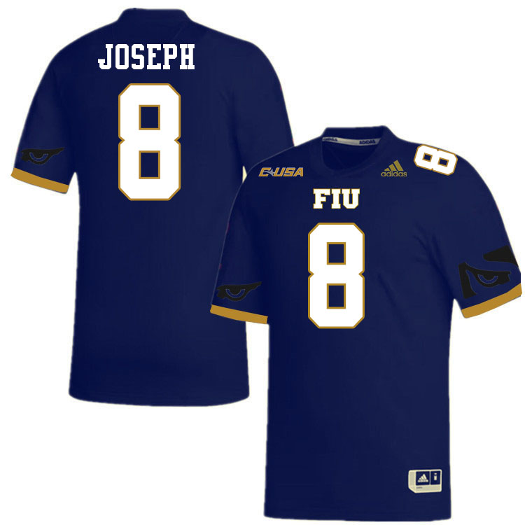 #8 Lexington Joseph FIU Jersey,Florida International University Panthers Football Jersey-Navy